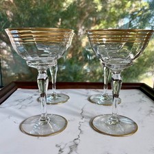Art Deco Gold Band Champagne