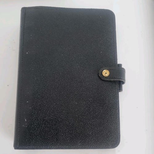 Filofax vintage black leather - filofax,