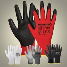 24 PAIRS NEW PU COATED SAFETY
