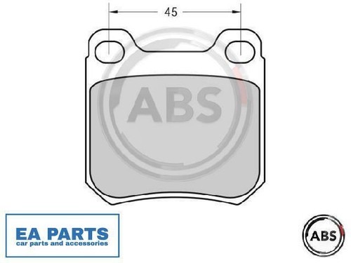 Brake pad set disc - disc, for