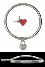 Comfortable Locking Stainless Steel Metal Slave Day Collar BDSM Bondage Gor UK