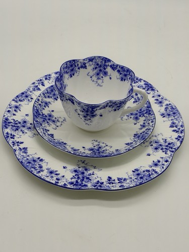 Vtg shelley dainty blue - shelley,