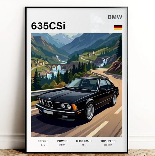Bmw 635csi poster - 635csi, (e24)