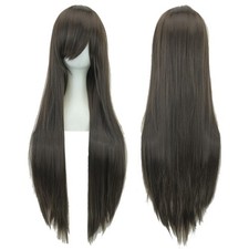 Long Synthetic Hair Cosplay Wigs Party Hair Straight Wig Hairpiece Breathable