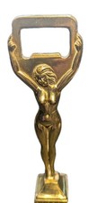 Vintage Solid Brass Nude Lady