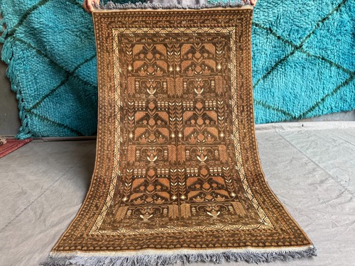 2x4 terracotta afghan baluchi - terracotta,