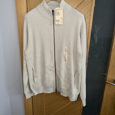 Muji Ribbed Full Zip Cardigan