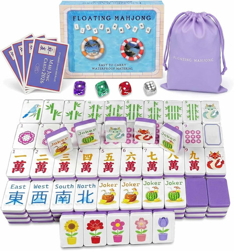 Floating mahjong tile - tile, set
