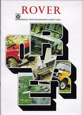 1974 Rover car brochure: Rover 2200 SC/TC & 3500/3500S (P6 models) + Range Rover