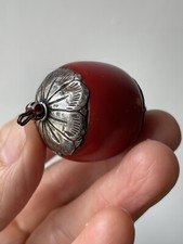 Huge Antique Bakelite & Silver