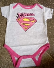Super Girl Pink Grey Glitter