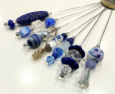 7 x  Vintage Bead Hat Pins