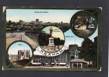HEXHAM MULTIVIEW POSTCARD IN LINDSAY SERIES PU1912