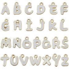 Letter Charms Enamel Alphabet