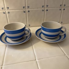 T G Green Cornishware 2x Cups