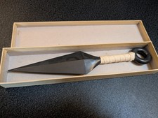Anime Naruto Kunai Ninja Sword Dagger in Box Cosplay Costume Prop