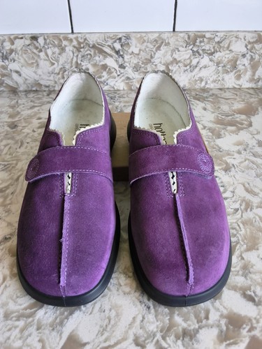 Hotter purple suede - suede, slippers