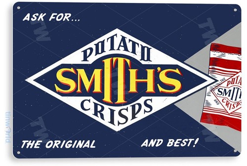 Tin sign smith potato - smith's,