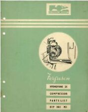 Ferguson Hydrovane 25 Compressor Parts Manual