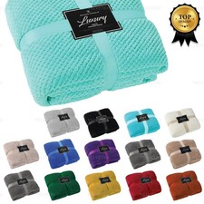 LUXURY POPCORN WAFFLE BLANKET
