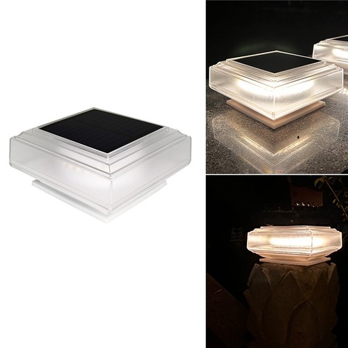 Solar post lights warm white - solar,