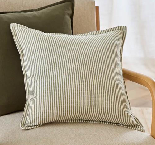 Moss green thin striped - moss,
