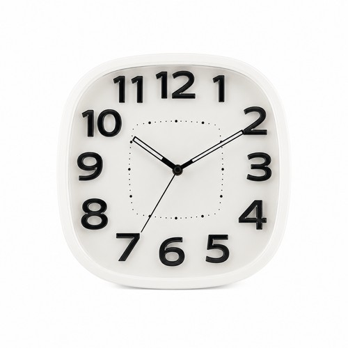 Wall clock 30cm modern square - 30cm,