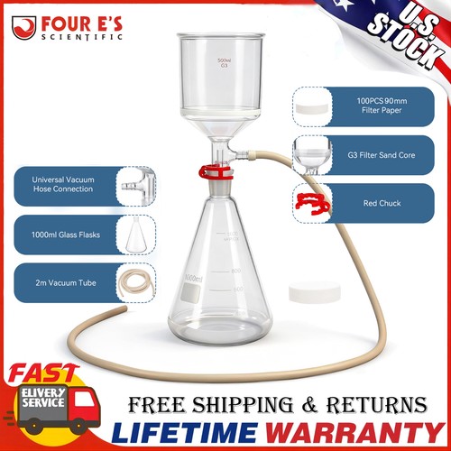 Flask funnel lab vacuum - flask,