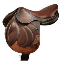English Horse Leather Saddle Jumping Close Contact Style Black Brown 12" to 19"
