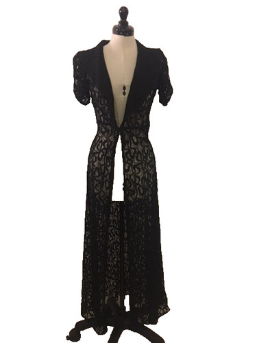 Black lace original victorian - lace,