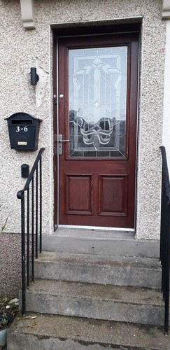 Antique wooden exterior door