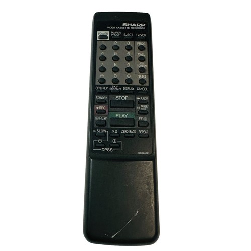 Sharp vcr remote - remote, unit