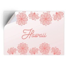 1x Vinyl Sticker Hawaii Flower