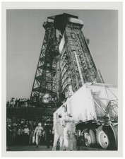 NASA Photograph 63-MA9-132. Astronaut Gordon Cooper Faith 7 Atlas Mercury Launch