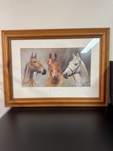 Framed horse print we - horse, three