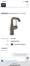 Grohe ESSENCE BASIN MIXER 1/2″ M-SIZE Brushed Graphite