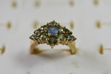 Gems Tv 9ct Yellow Gold Blue &