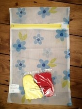 Sock Laundry Net Bag with 2 Sock Clips Kleeneze quality Washing Accessory NEW
