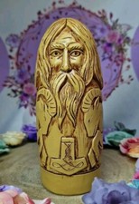 Handmade Thor Viking God Of Fertility & War - Resin Cast Statue 