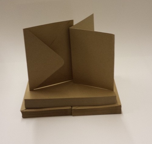 100 recycled kraft card - recycled,