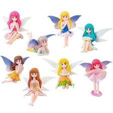 8 Pcs Tinkerbell Figure Cake Topper Doll Toys Party Decorations Miniature Pri...