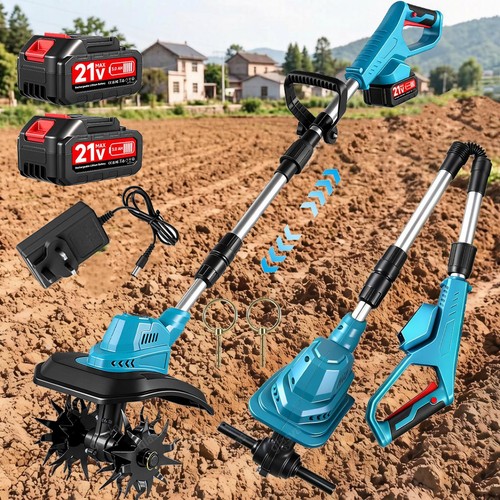 Cordless tiller cultivator - tiller,