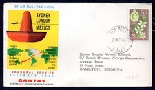 Fiji - 1964 Qantas First Flight Airmail Cover to Bermuda, Sydney to London Route