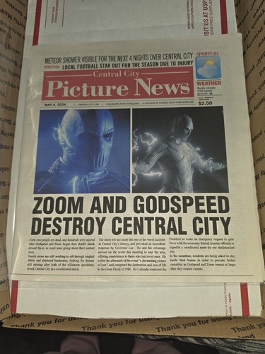 The flash newspaper prop - flash,