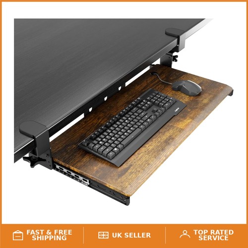 Under desk keyboard tray with - desk,