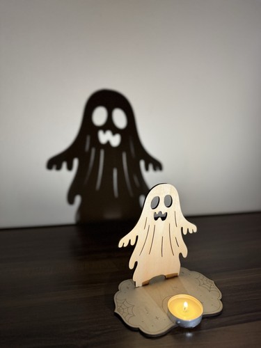 Halloween ghost shadow candle - shadow,