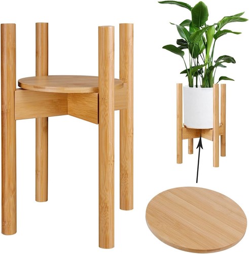Wooden plant stand - plant,
