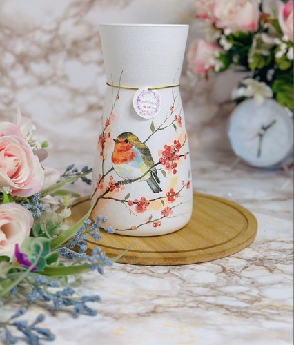 Robin vase home decor - vase,