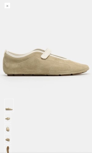 Zara women leather ballet - women's,
