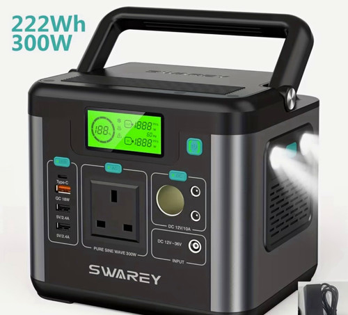 Swarey 222wh 300w portable - swarey,